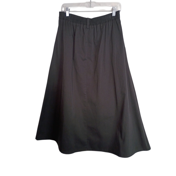 Baxter & Weils - Vintage Black Button Up Skirt -= Size 12 - Picture 4 of 6
